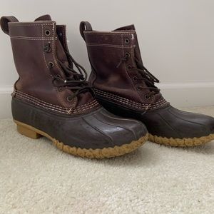 LL Bean Boots - chocolate / dark brown duck boots
